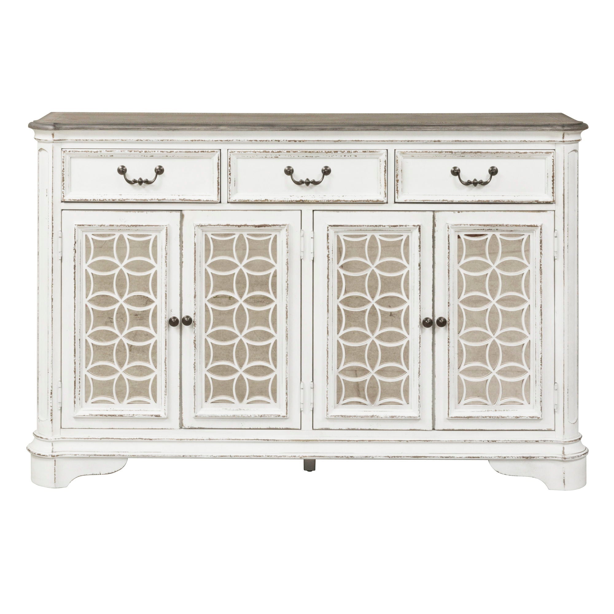 Liberty Furniture Magnolia Manor - Hall Buffet - White | Meri Furniture