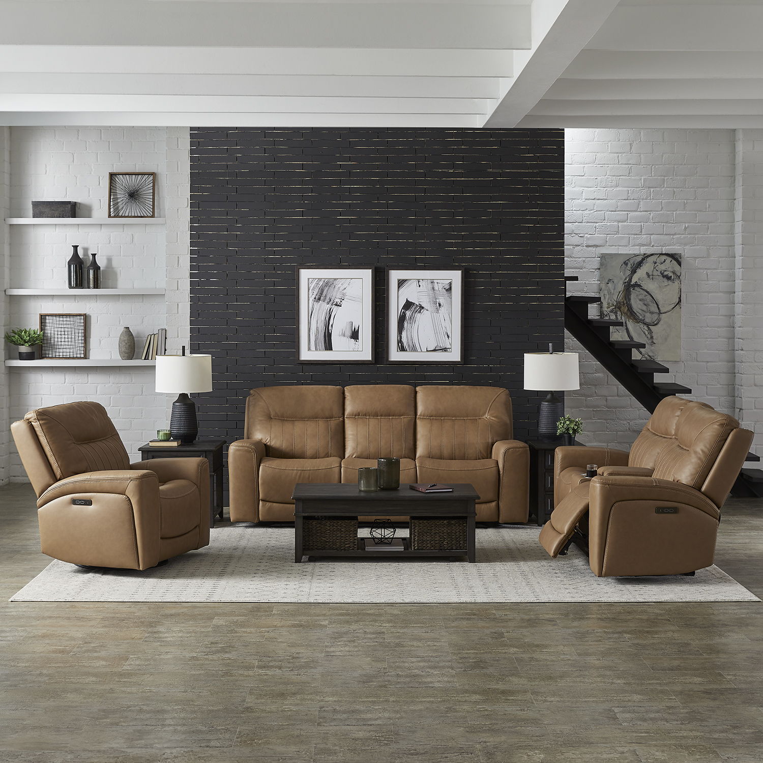 Liberty Furniture Bennett - Reclining Sofa Set | Meri Furniture