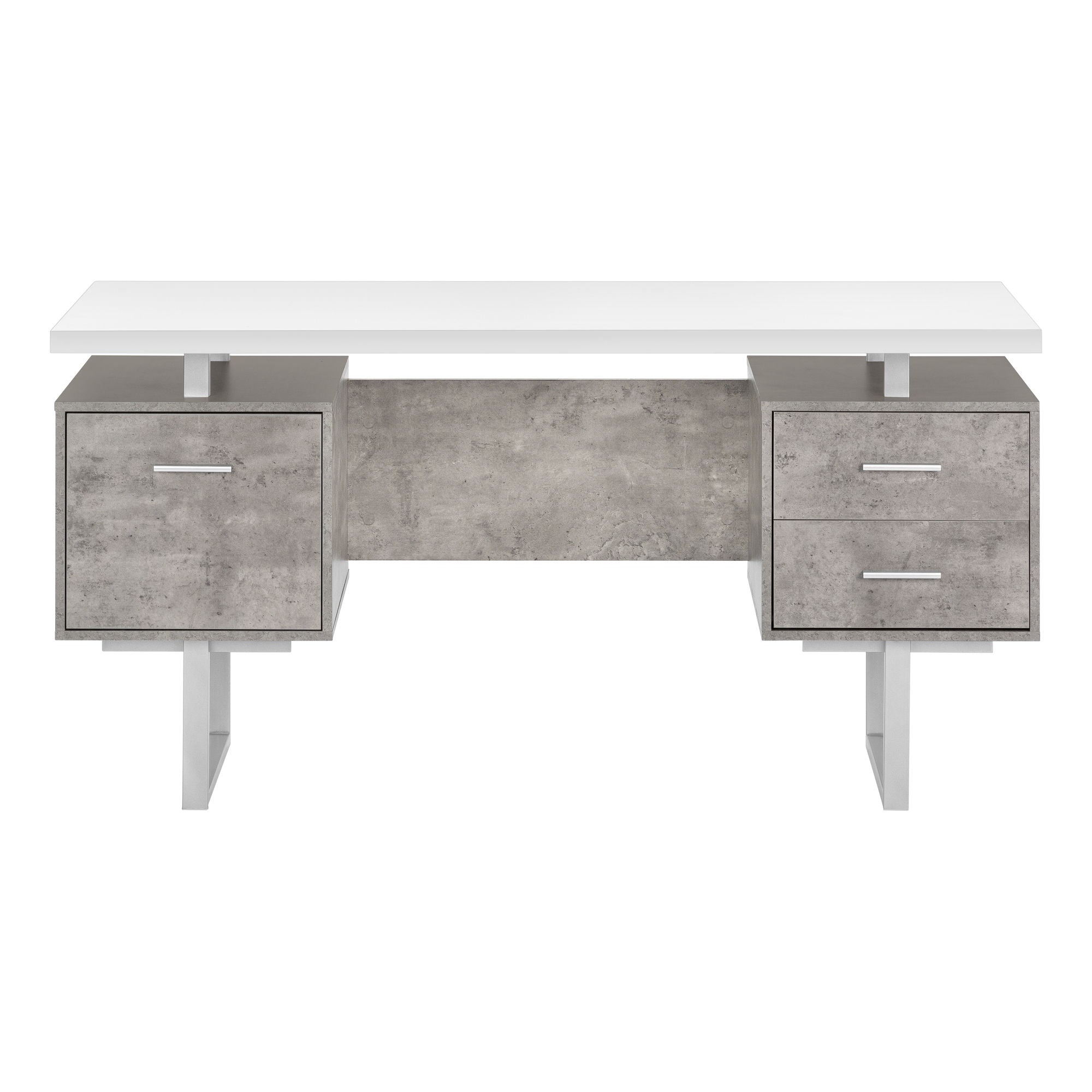 Computer Desk For Home Office, Laptop, Left, Right Set - Up, Storage Drawers, Contemporary & Modern