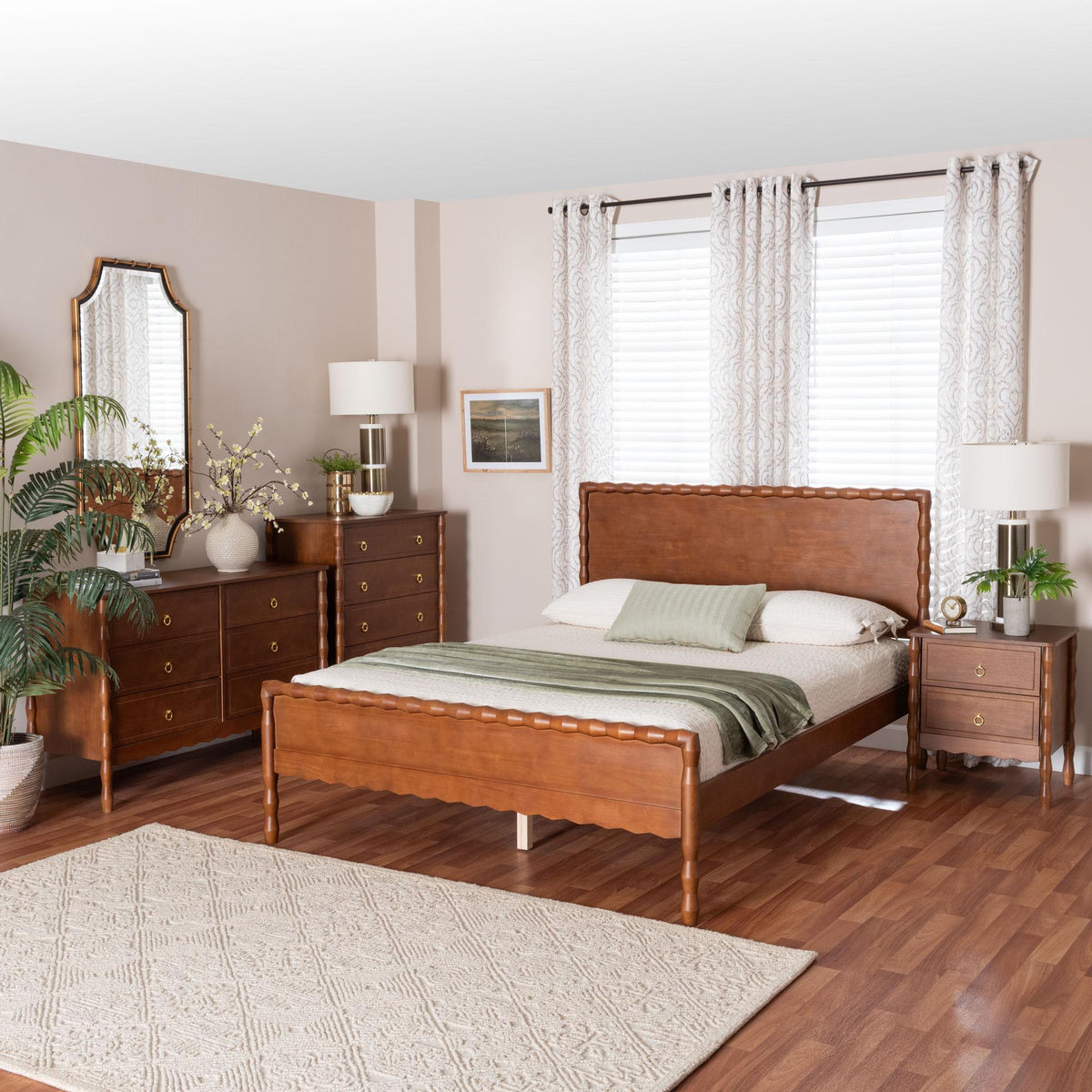Seamus 4-Piece Bedroom Set with 1 Nightstand, Queen