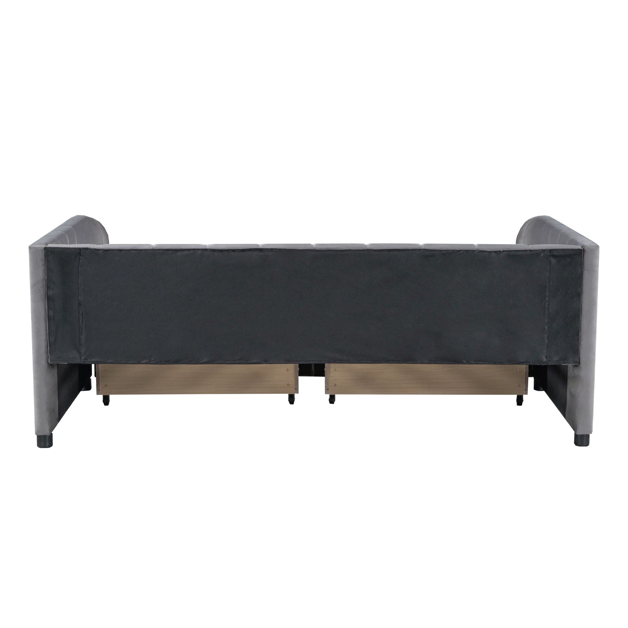 Upholstered Daybed With Ergonomic Design Backrest