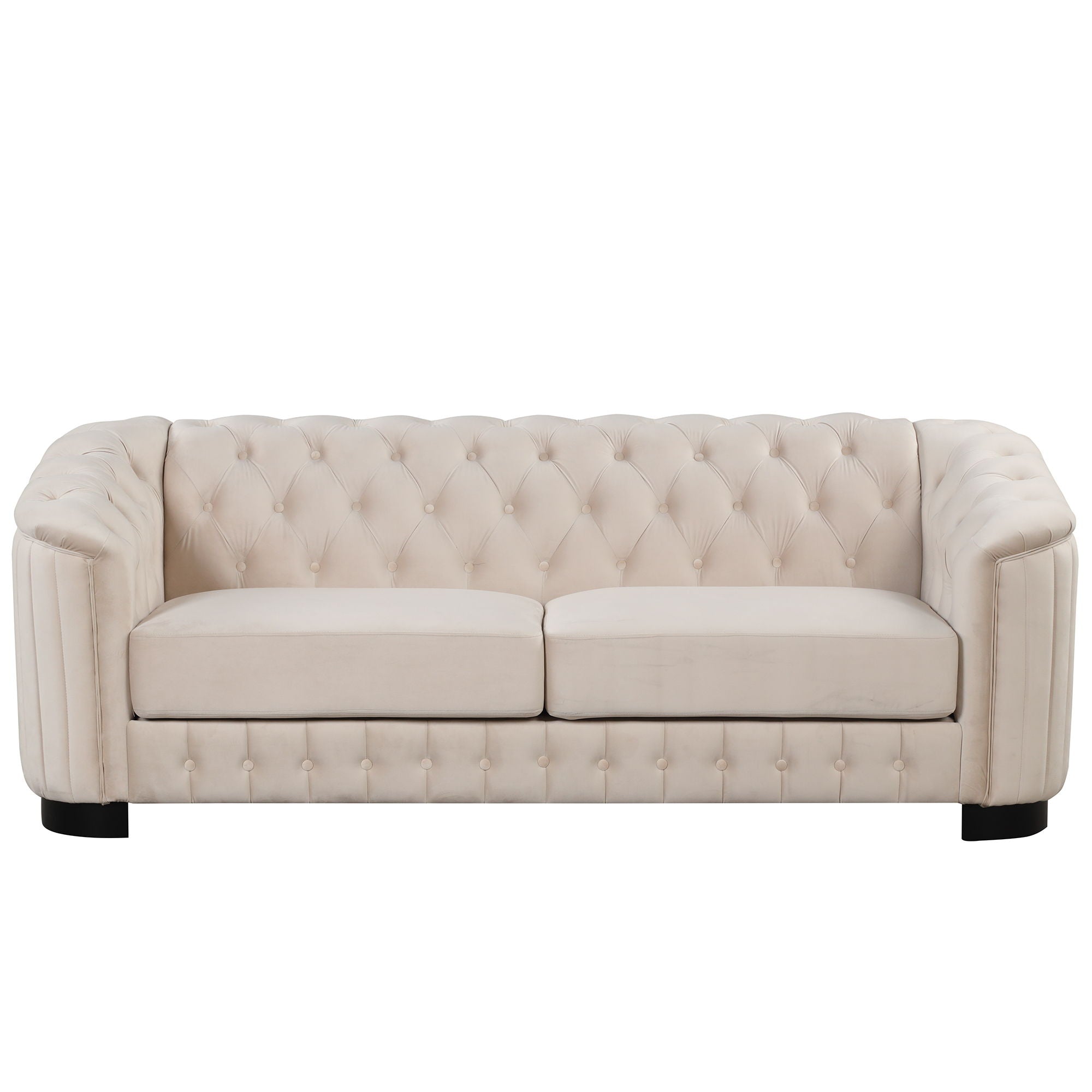 Upholstered 3 Piece Sofa Set With Legs