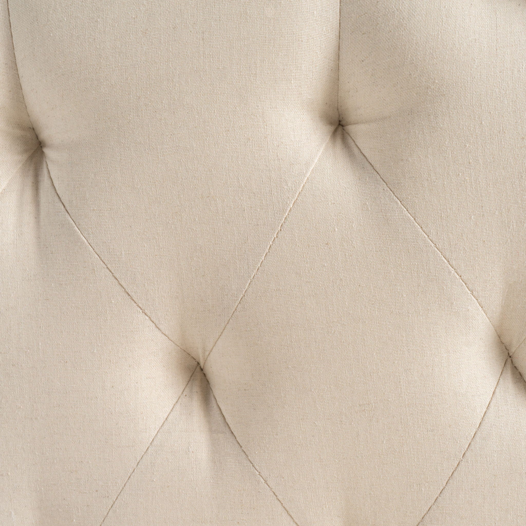 Queen & Full Size Headboard With Diamond Tufting And Nailhead Trim - Beige