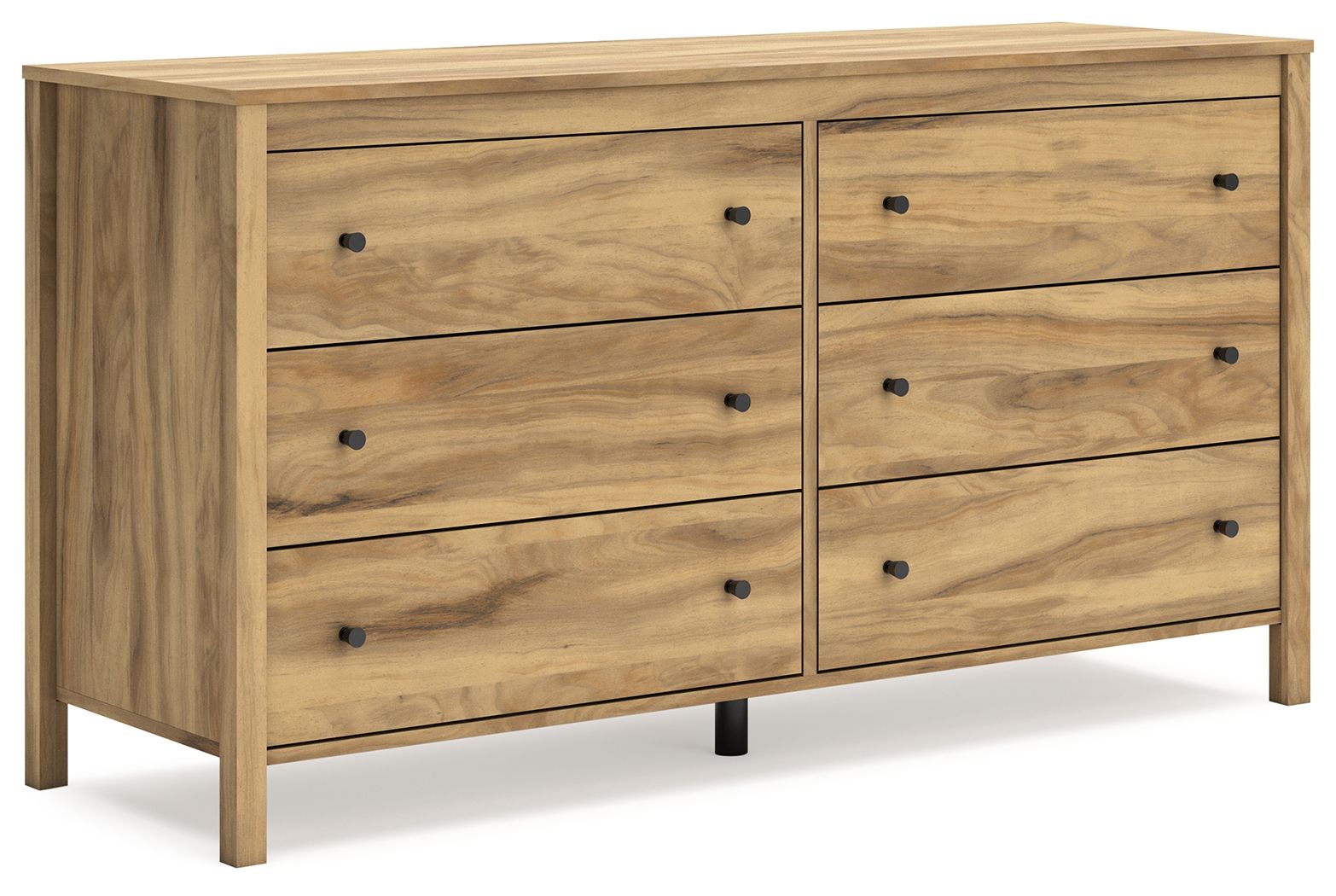 Signature Design by Ashley® Bermacy - Light Brown - Six Drawer Dresser | Meri Furniture