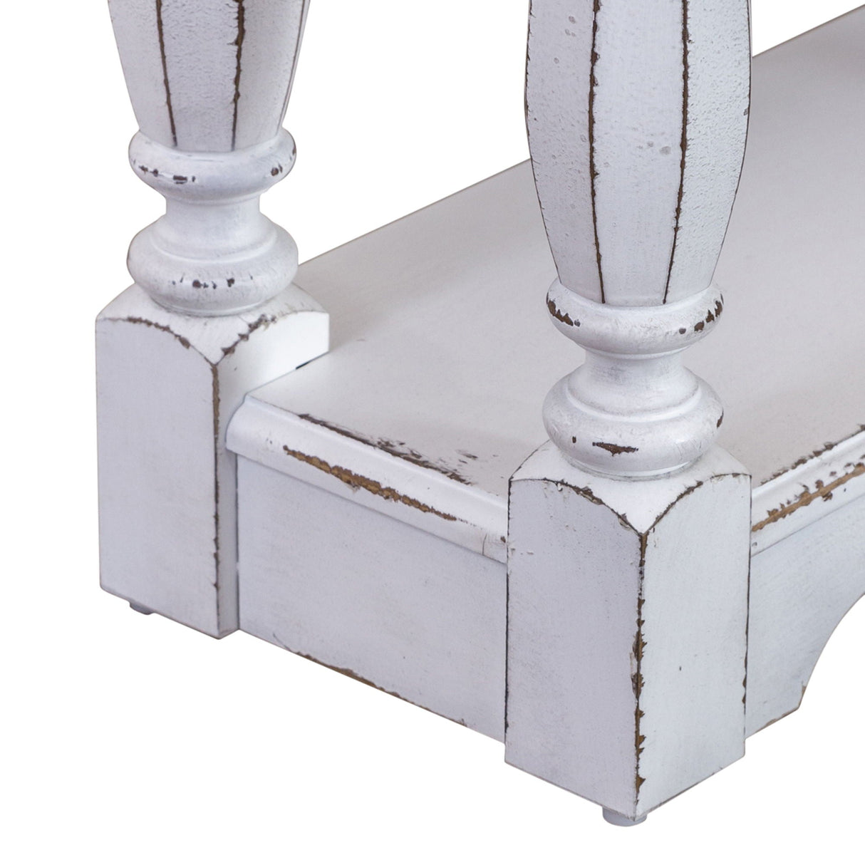 Liberty Furniture Magnolia Manor - 3 Drawer Hall Console Table - White | Meri Furniture