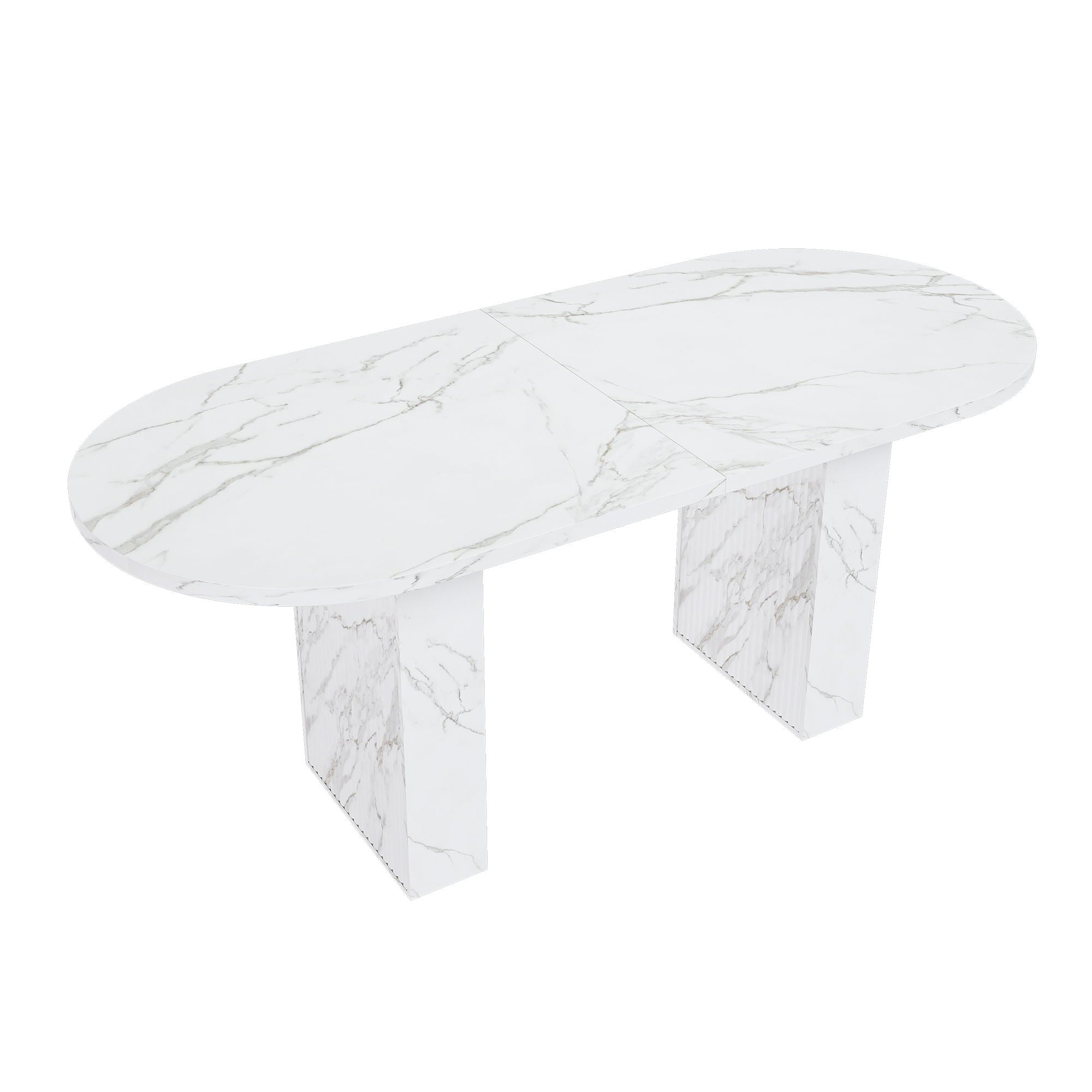 Oval Dining Table - White