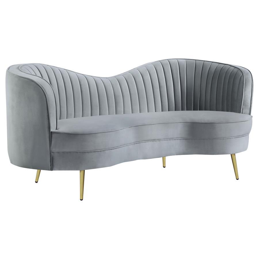 Coaster Fine Furniture Sophia - Upholstered Channel Tufted Loveseat | Meri Furniture