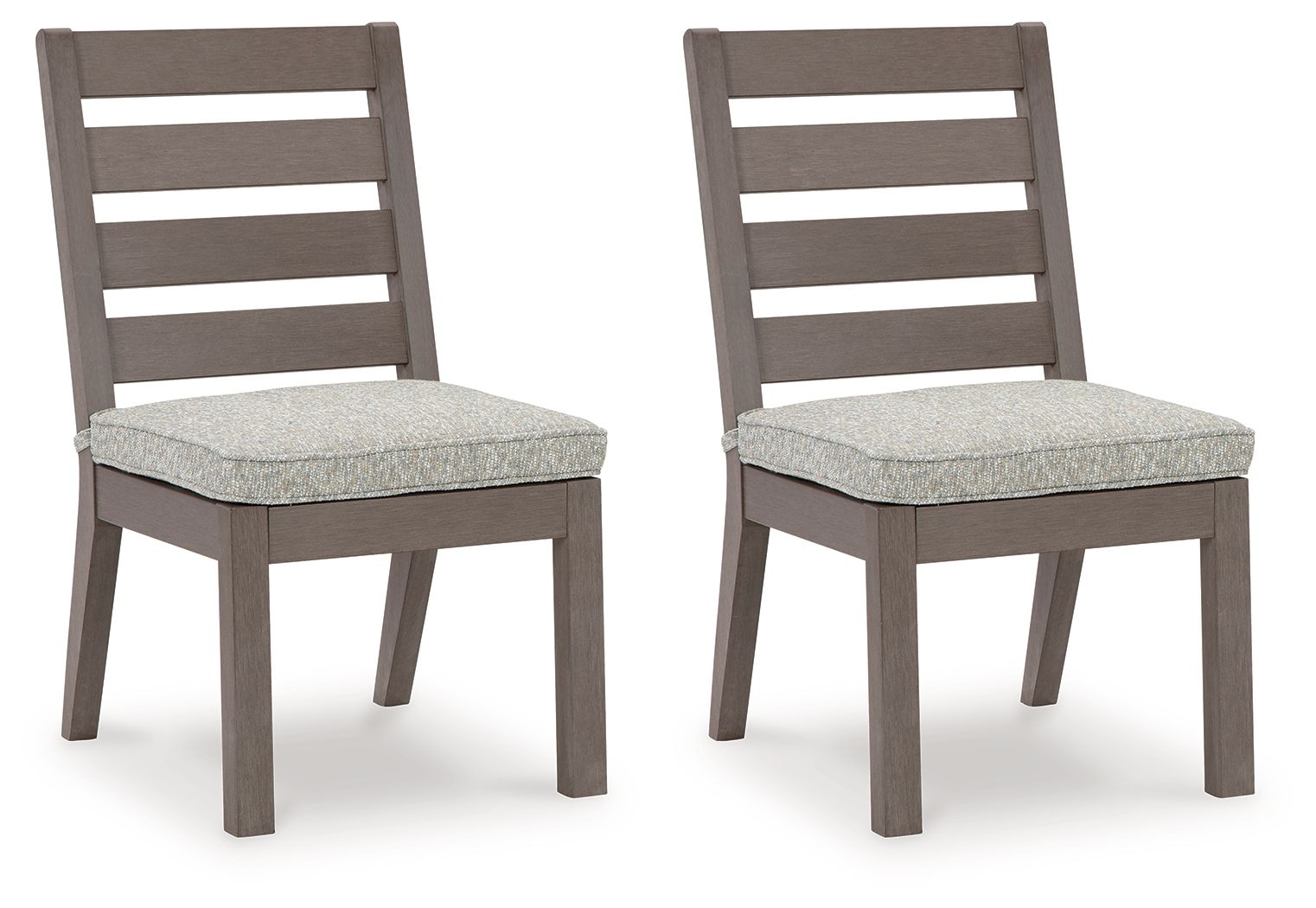Signature Design by Ashley® Hillside Barn - Gray / Brown - Chair With Cushion (Set of 2) | Meri Furniture