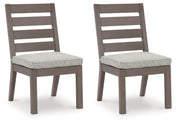 Signature Design by Ashley® Hillside Barn - Gray / Brown - Chair With Cushion (Set of 2) | Meri Furniture