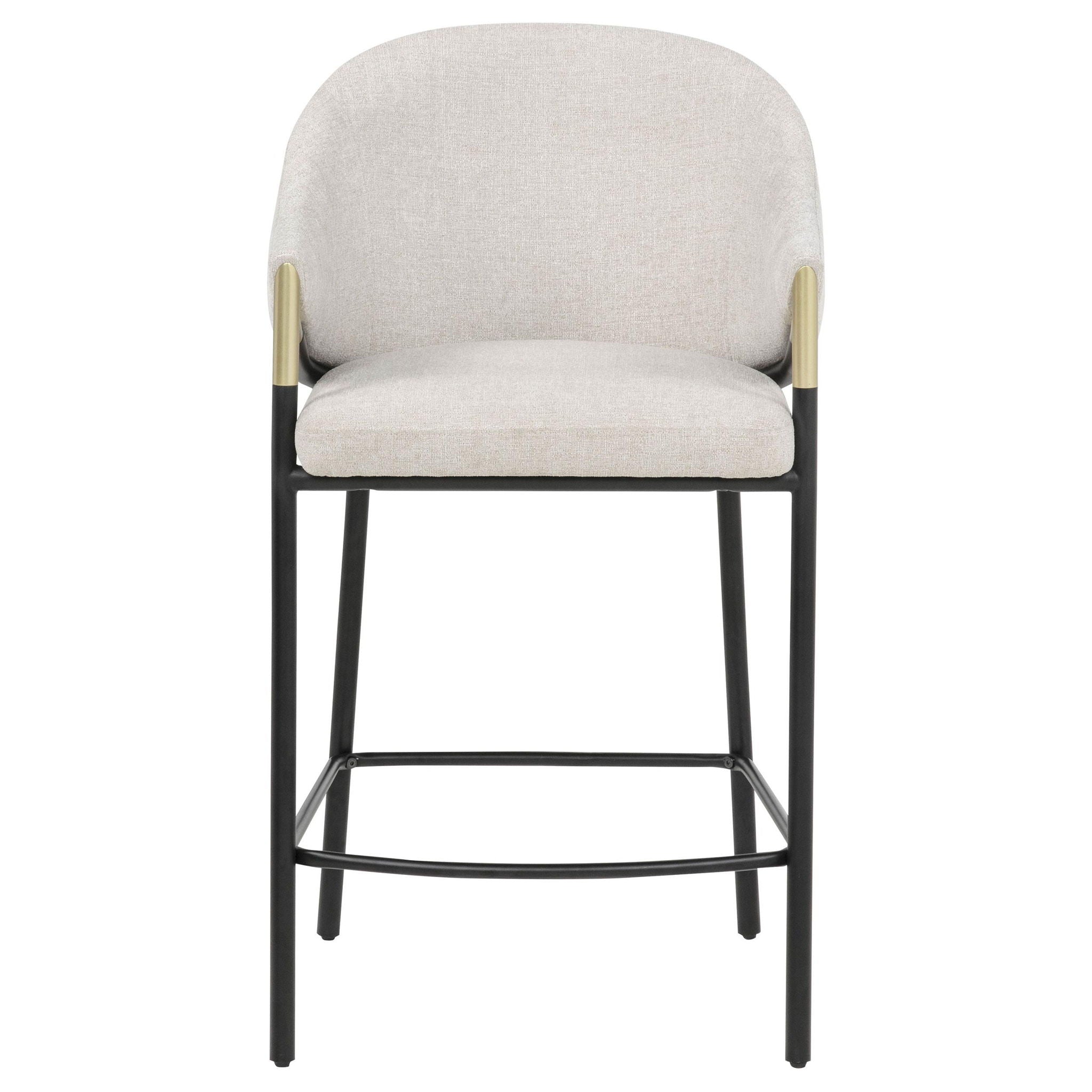Chadwick Fabric Upholstered Counter Height Chair Beige (Set of 2)