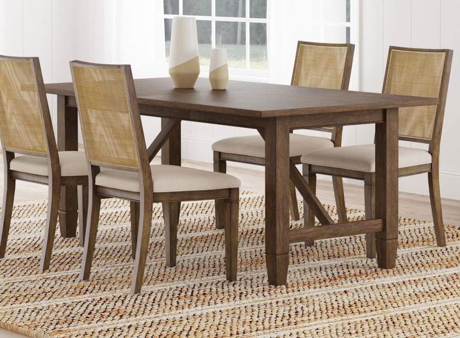 Coaster Fine Furniture Matisse - Rectangular Wood Dining Table - Light Brown | Meri Furniture