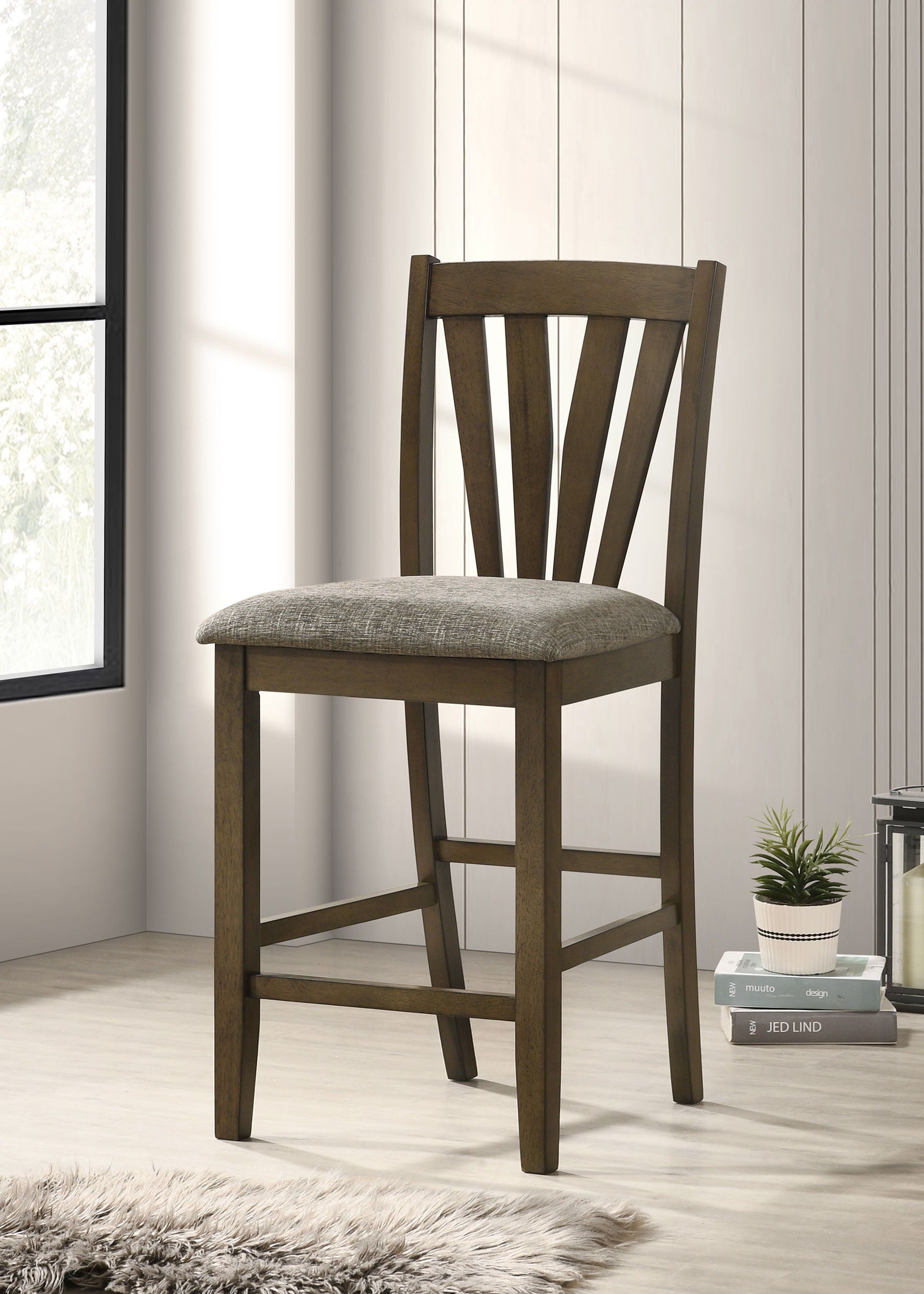 Coaster Fine Furniture Canfield - Counter Height Dining Side Chair (Set of 2) - Brown | Meri Furniture