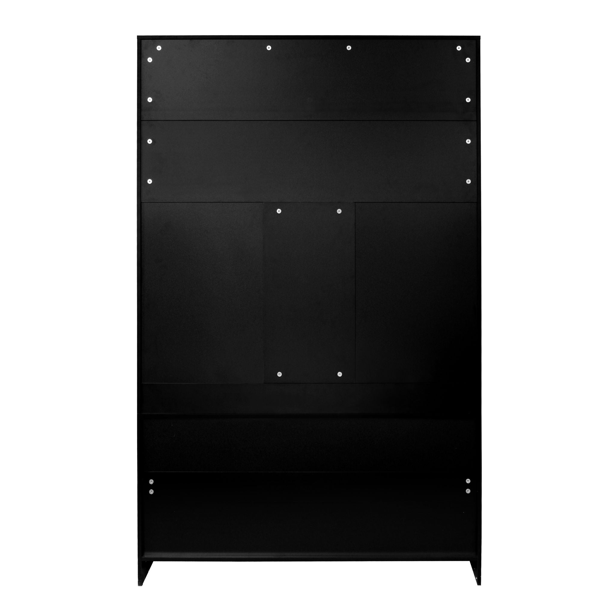 Entryway Bench With Coat Rack, 3 In 1 Design And Adjustable Shelves