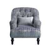 Gaura - Chair - Pattern Gray Velvet