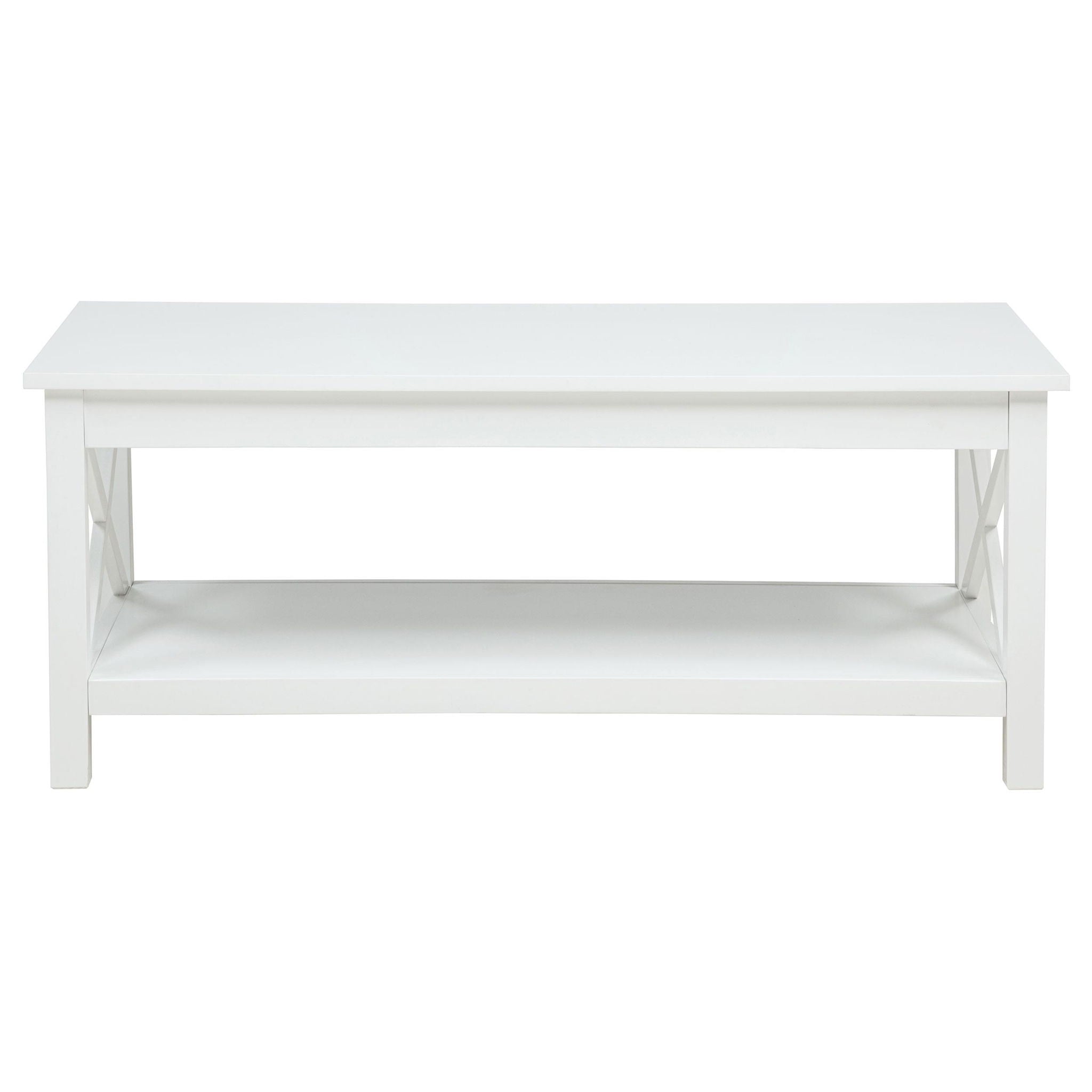 Skyview 44-inch Rectangular Lift Top Coffee Table White