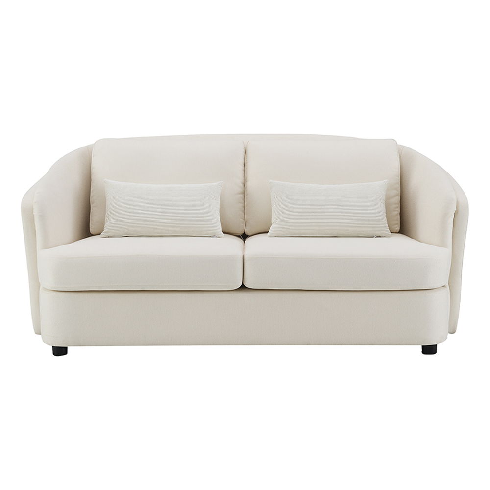 ACME Mariko - Loveseat With 2 Pillows - Beige Linen | Meri Furniture