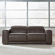 Liberty Furniture Deacon - 2 Piece Sofa - Boston Charcoal Leather | Meri Furniture