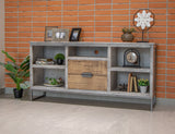 Mita - TV Stand / Console - Honey Brown / Light Gray