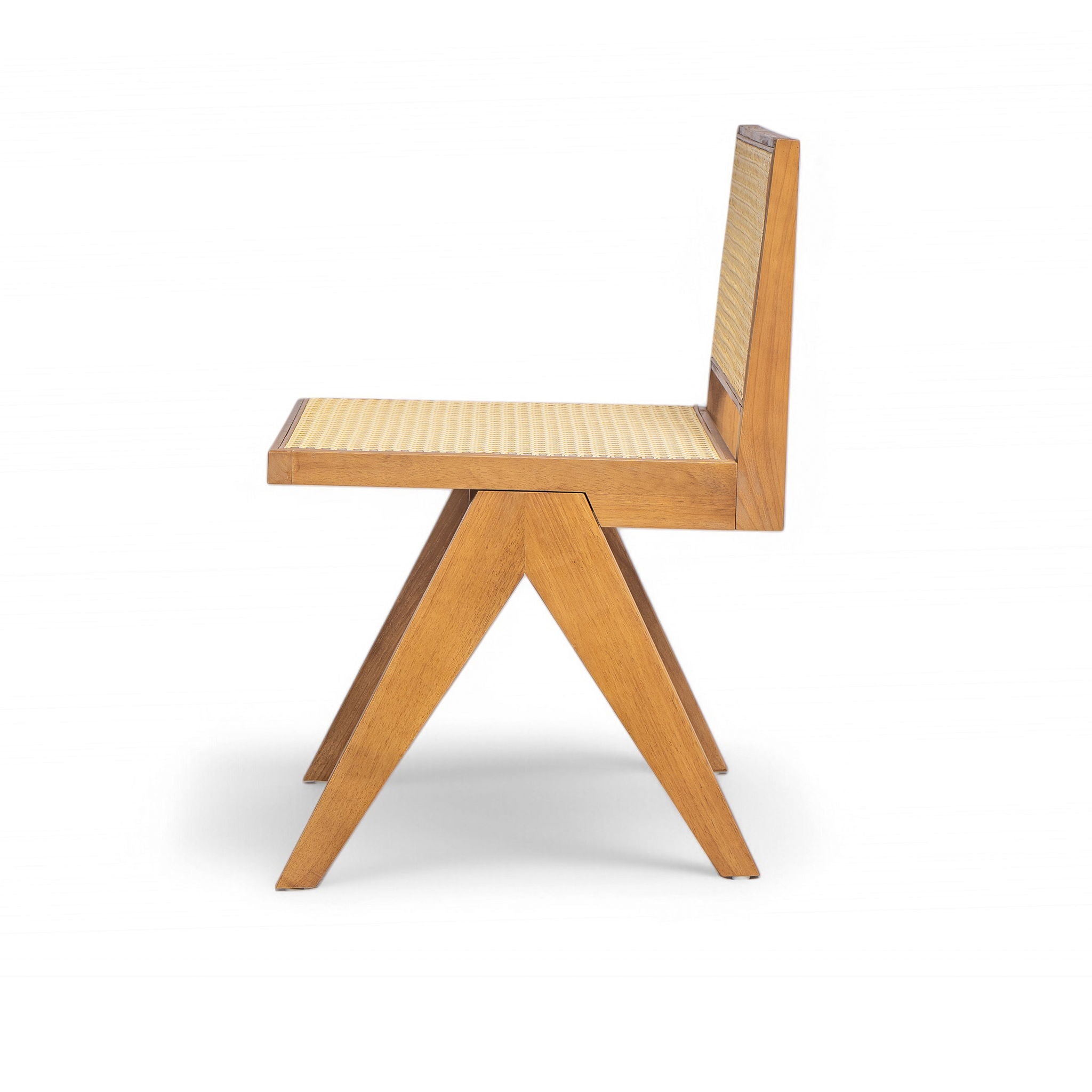 Chandigarh Dining Room Chairs With Natural Rattan (Set of 2)