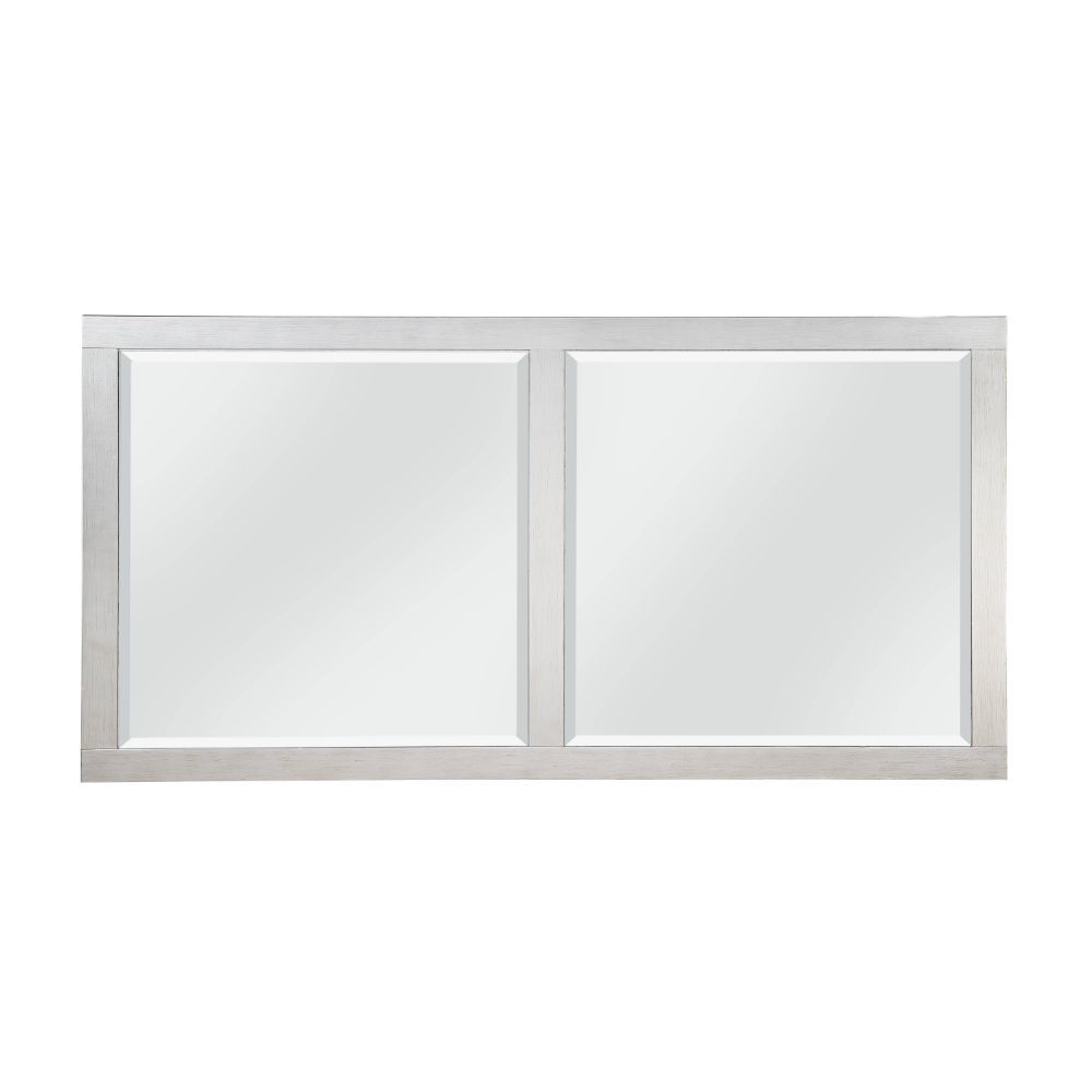 Varian - Dining Table 78"L) - Mirrored & Antique Platinum