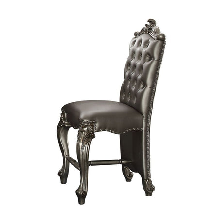 KD, Armless Chair • Padded SEAT & BACK Cushion, Nailhead Trim.