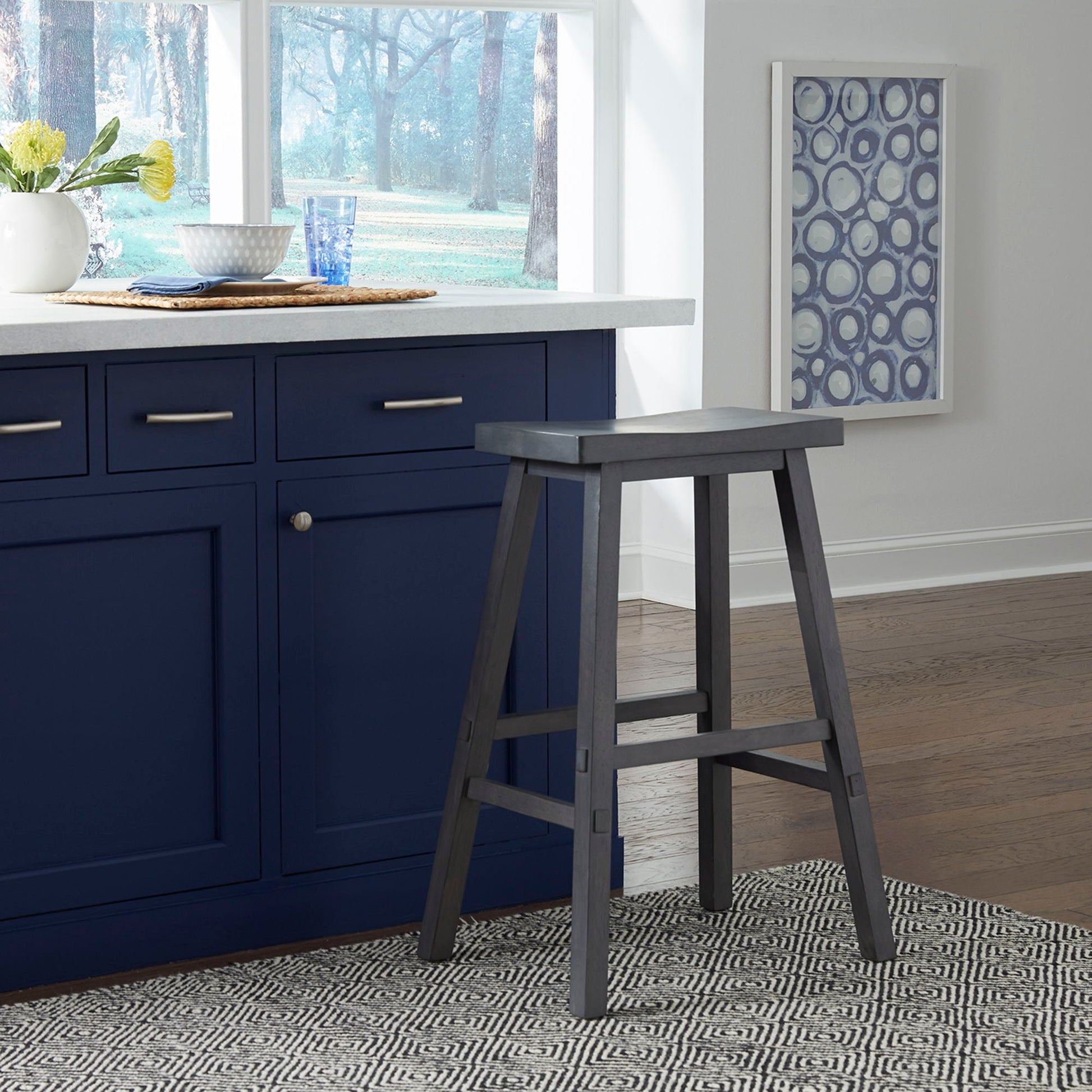 Liberty Furniture Creations II - 30" Sawhorse Stool | Meri Furniture
