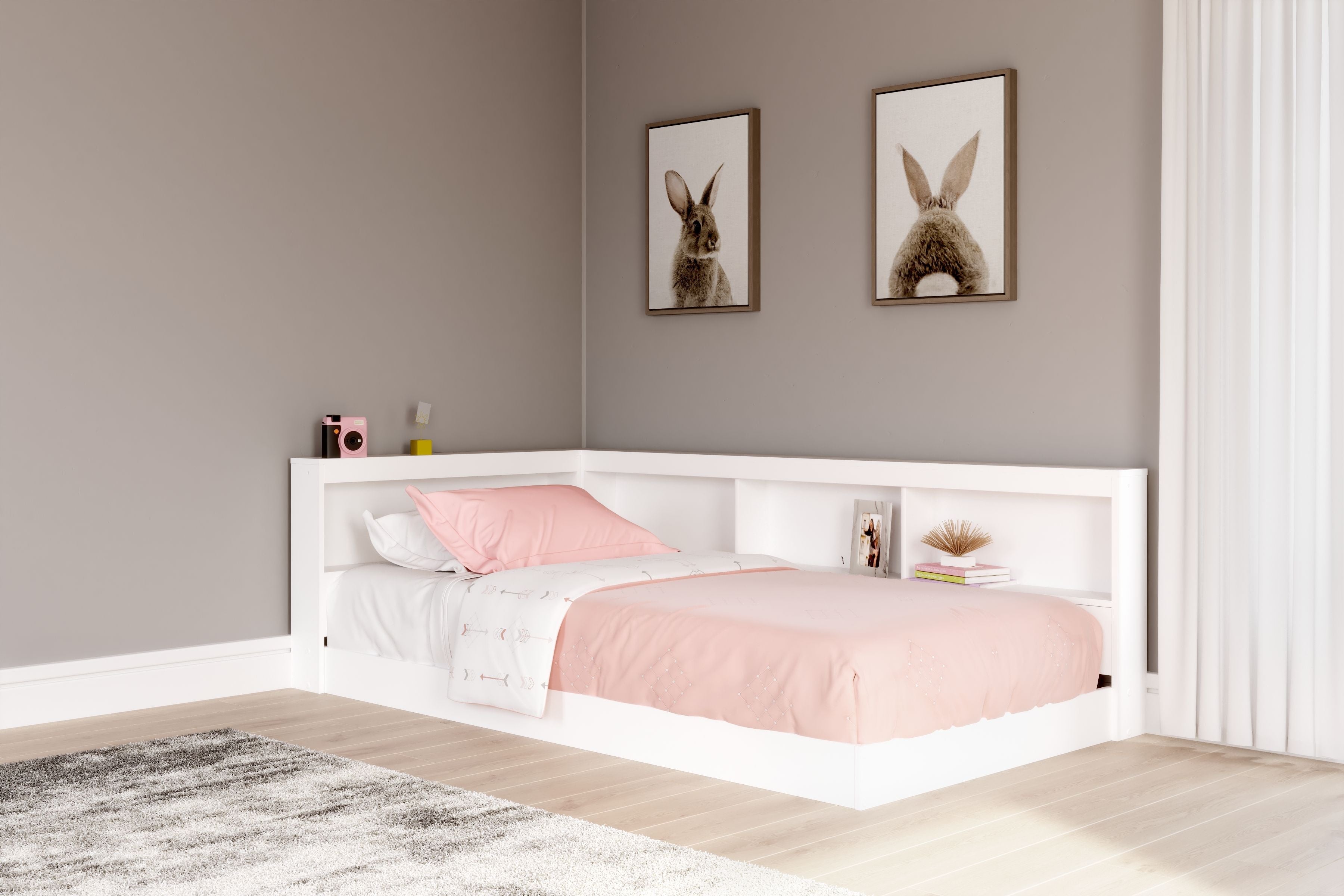Signature Design by Ashley® Piperton - Bookcase Storage Bed | Meri Furniture