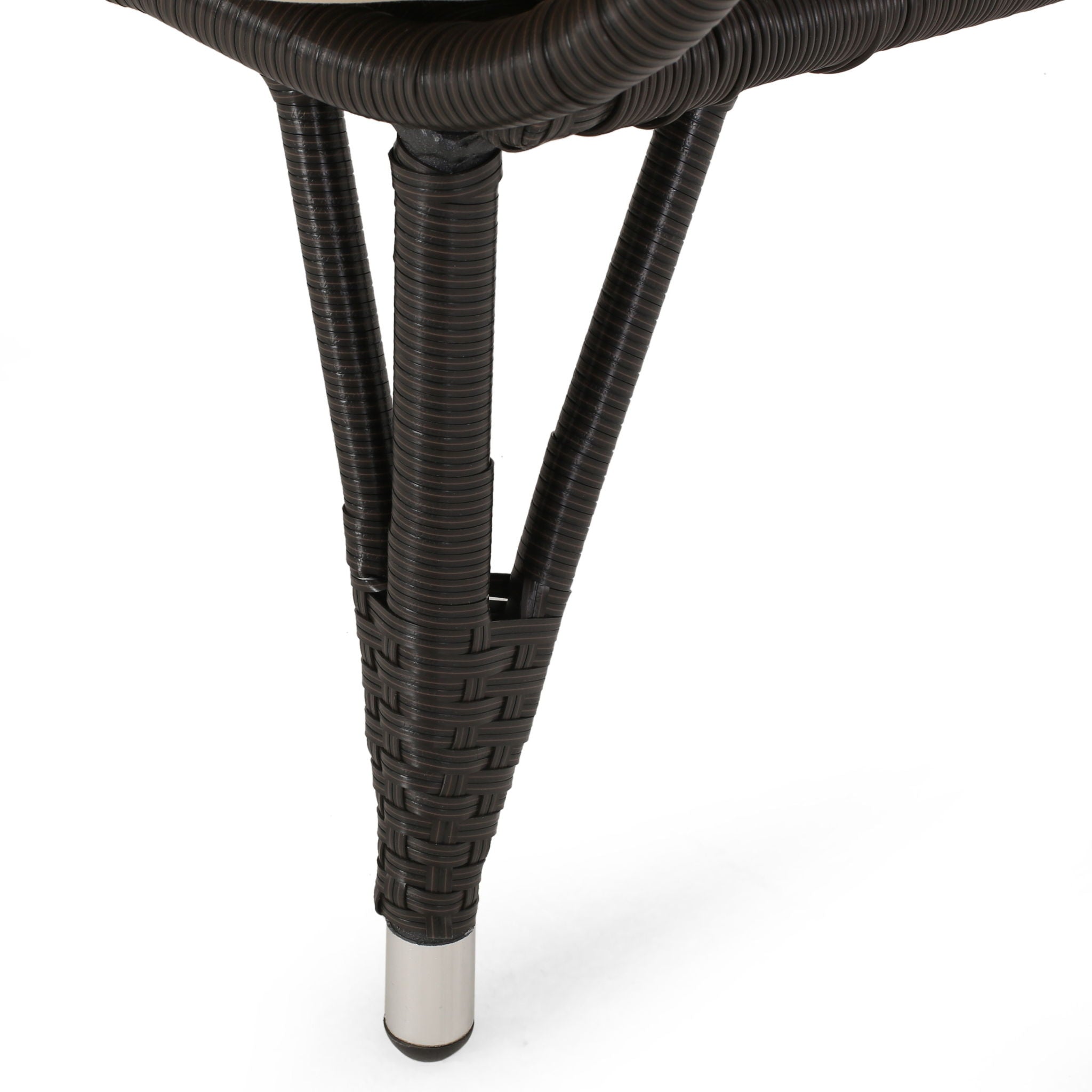 Outdoor Wicker Standing Basket Chair With Cushion