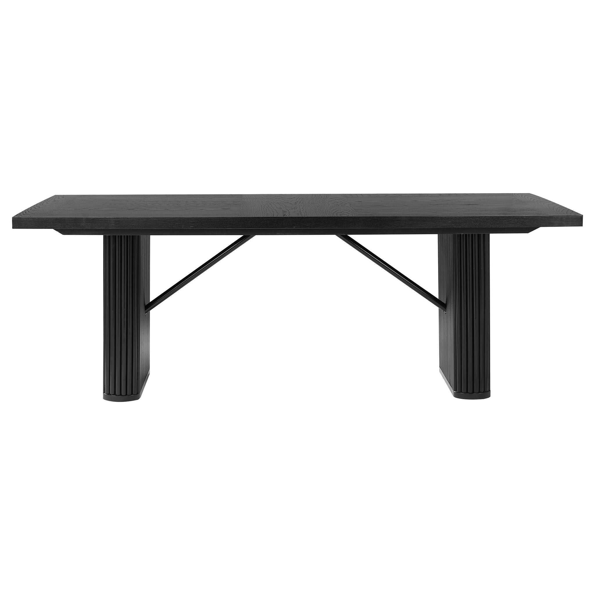 Houston - Rectangular Double Dining Table Top - Black