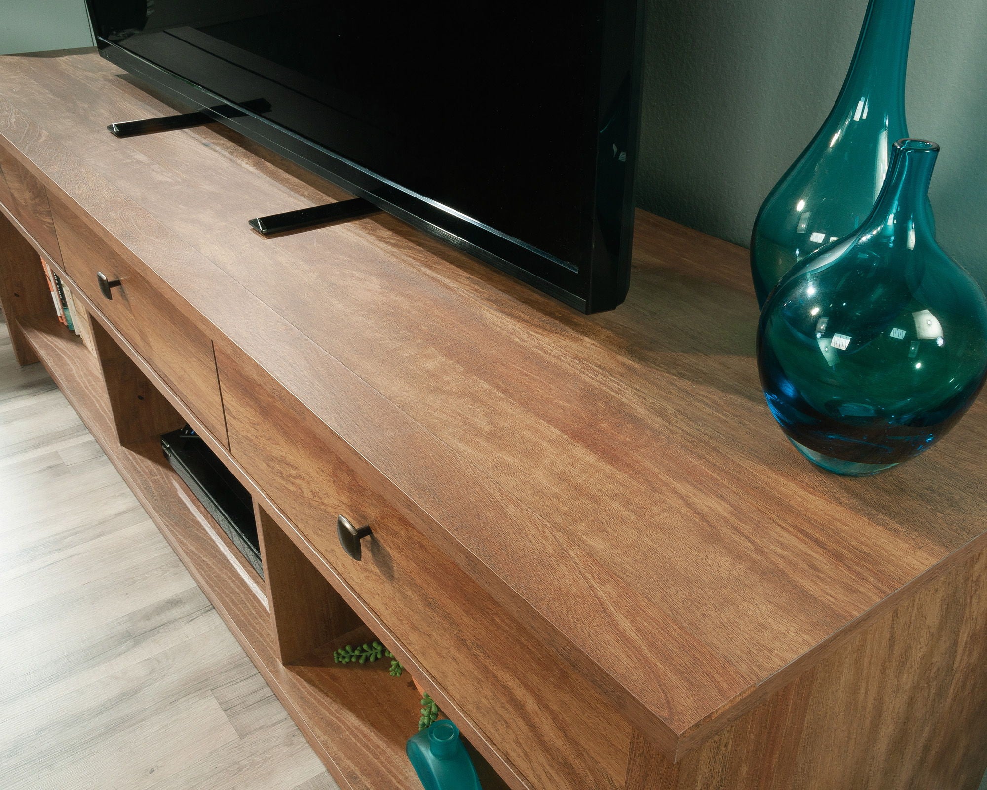 TV Stand with Drawers in Sindoori Mango
