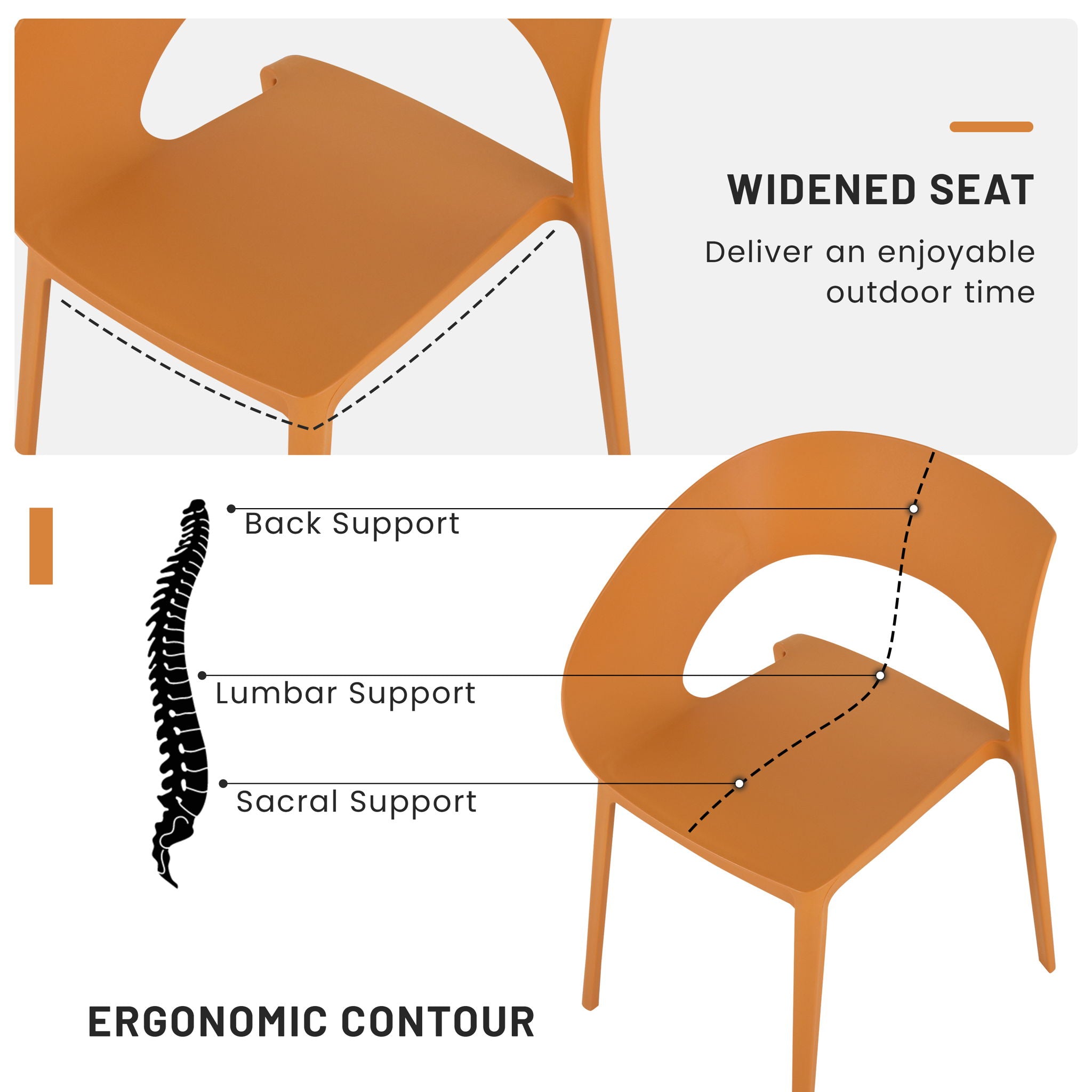 4 Piece Set Of Modern Designed Single Chairs With Long Table