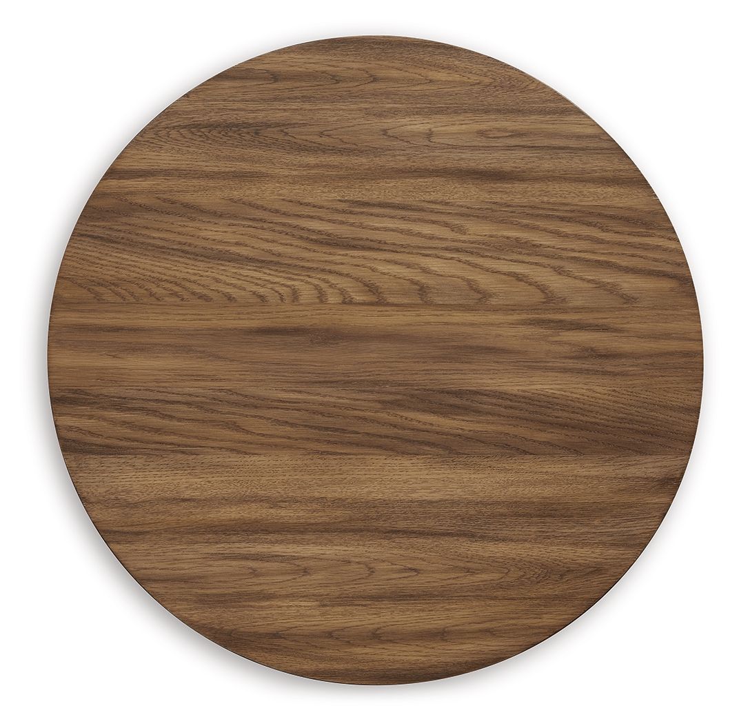 Signature Design by Ashley® Austanny - Warm Brown - Round End Table | Meri Furniture