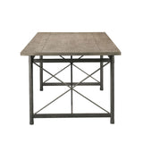 ACME Kaelyn II - Dining Table - Gray Oak & Sandy Gray | Meri Furniture