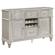 Coaster Fine Furniture Evangeline - 4-Drawer Sideboard Buffet Cabinet - Silver Oak | Meri Furniture
