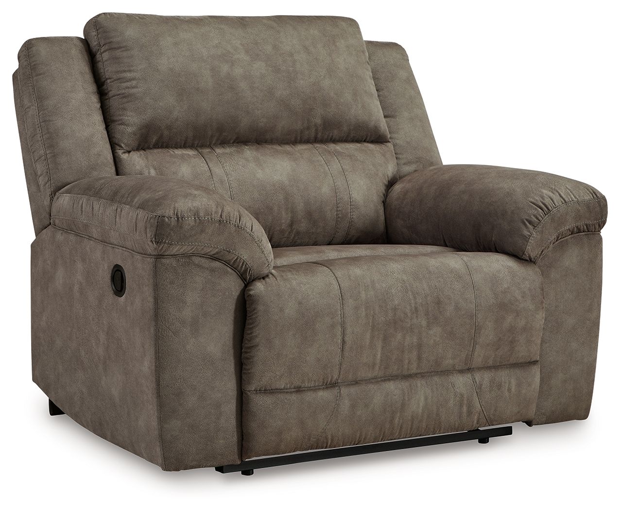 Signature Design by Ashley® Laresview - Fossil - Zero Wall Wide Seat Recliner | Meri Furniture