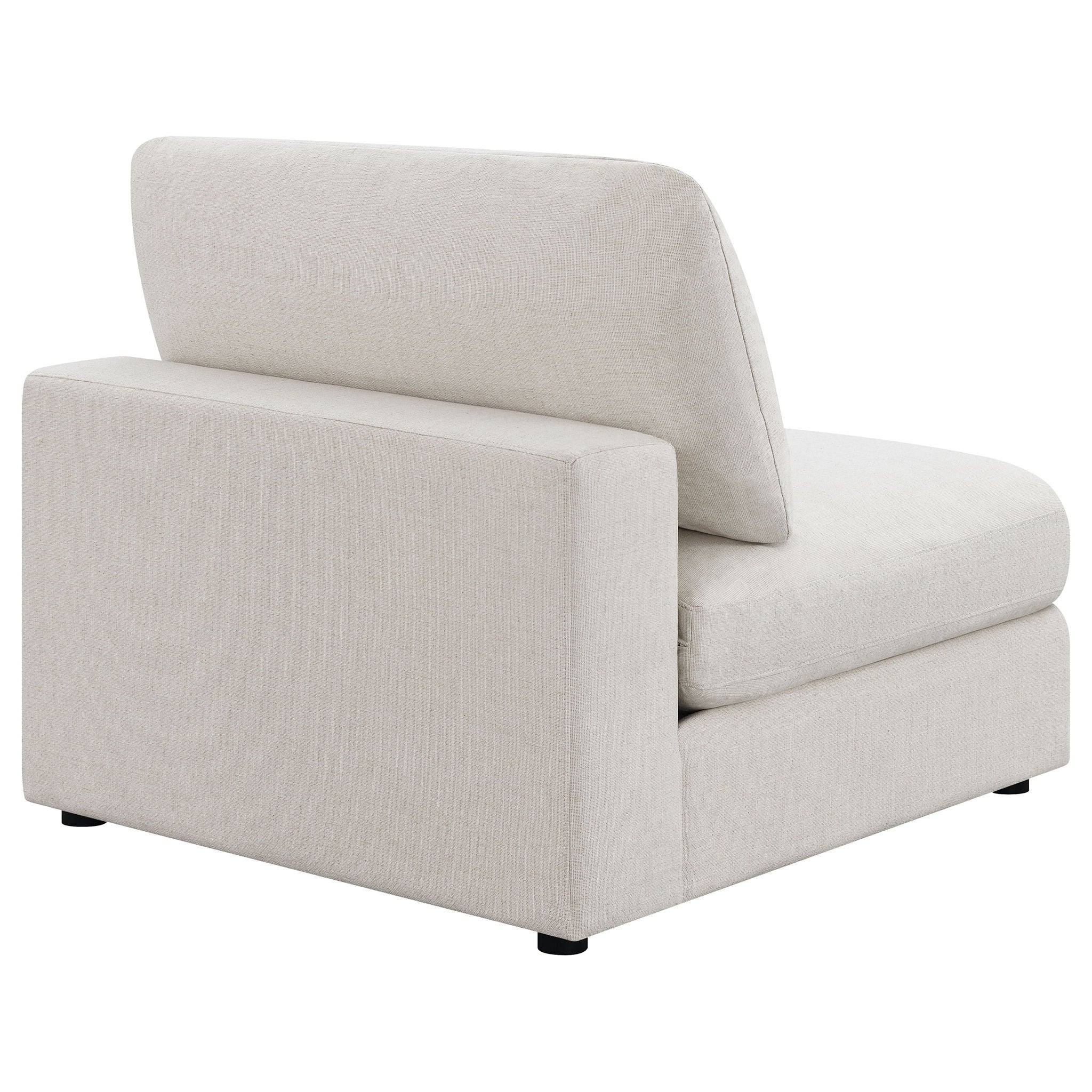Duncan- Armless Chair With Removable Cushions