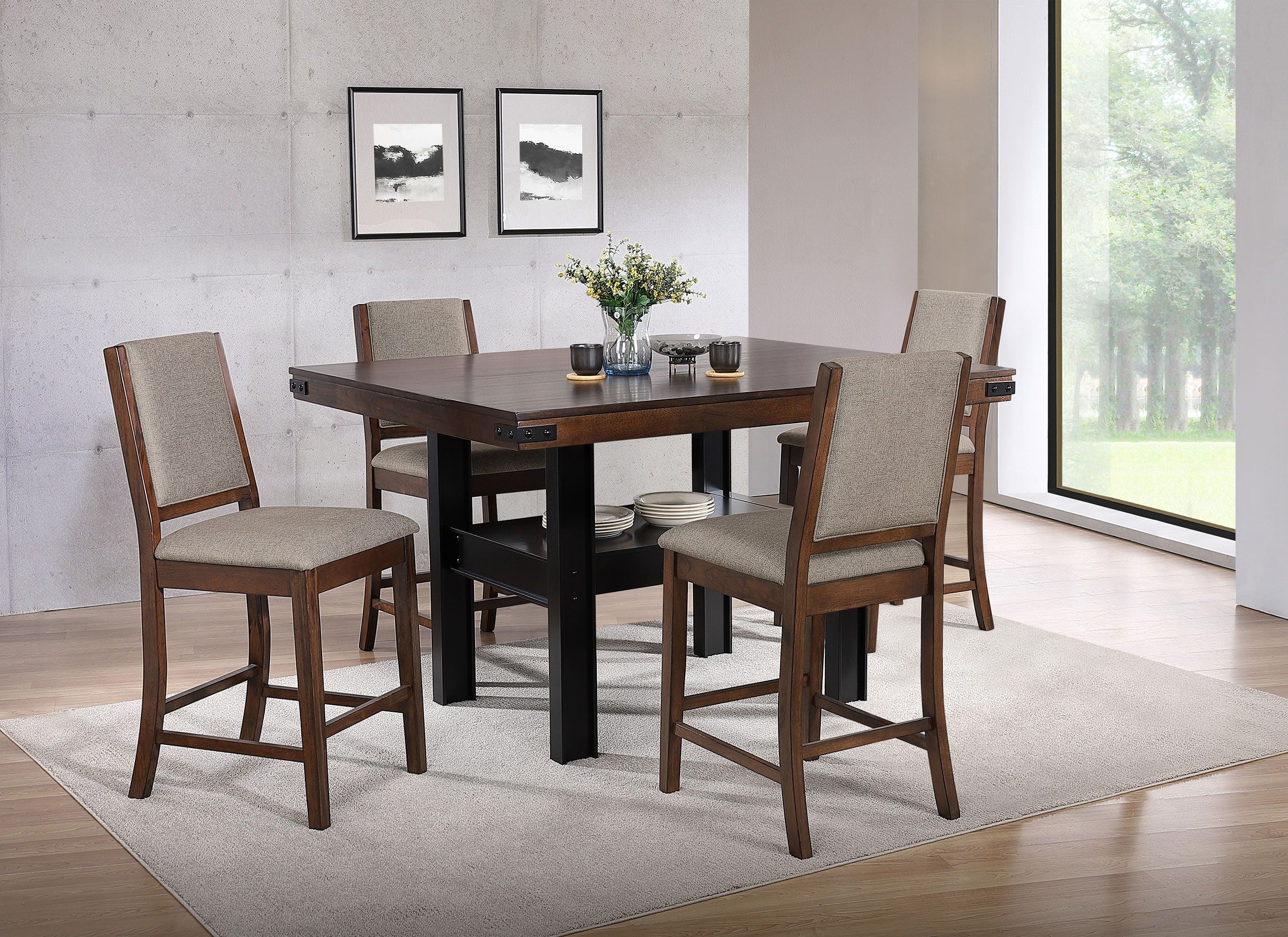 Coaster Fine Furniture Patterson - Counter Height Dining Set | Meri Furniture
