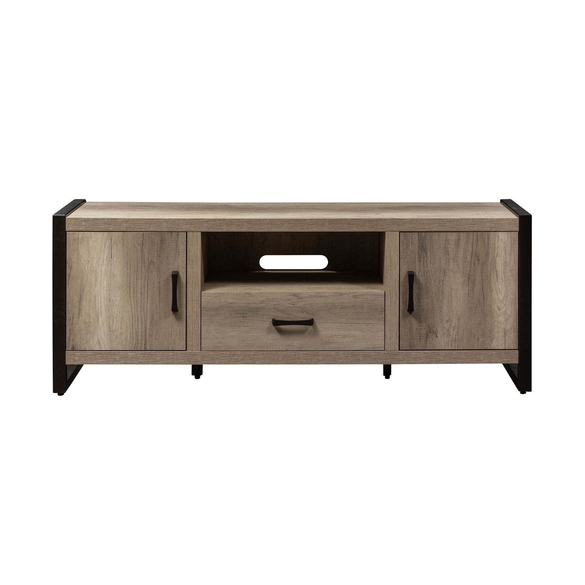 Liberty Furniture Sun Valley - 64" TV Console With Faux Metal - Light Brown | Meri Furniture