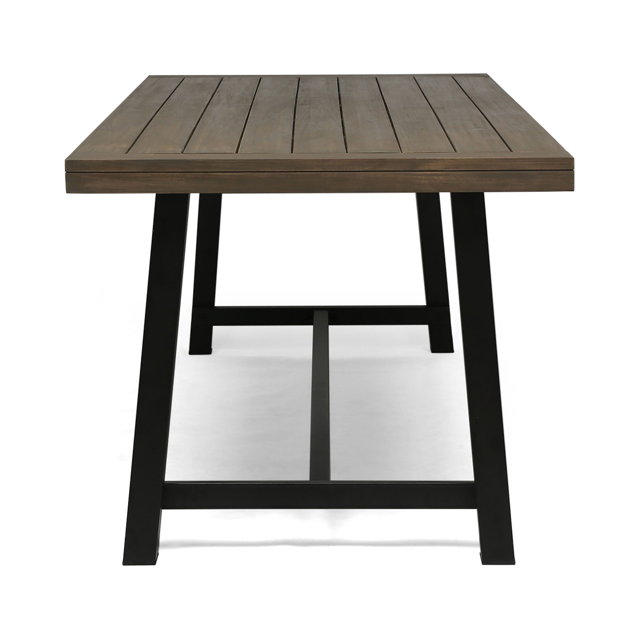 Outdoor Dining Table - Gray / Rustic Metal