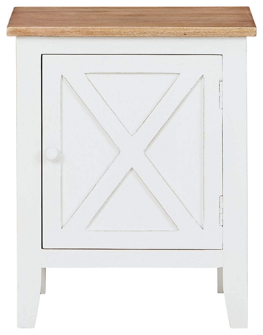 Ashley Furniture Gylesburg - White / Brown - Accent Cabinet | Meri Furniture