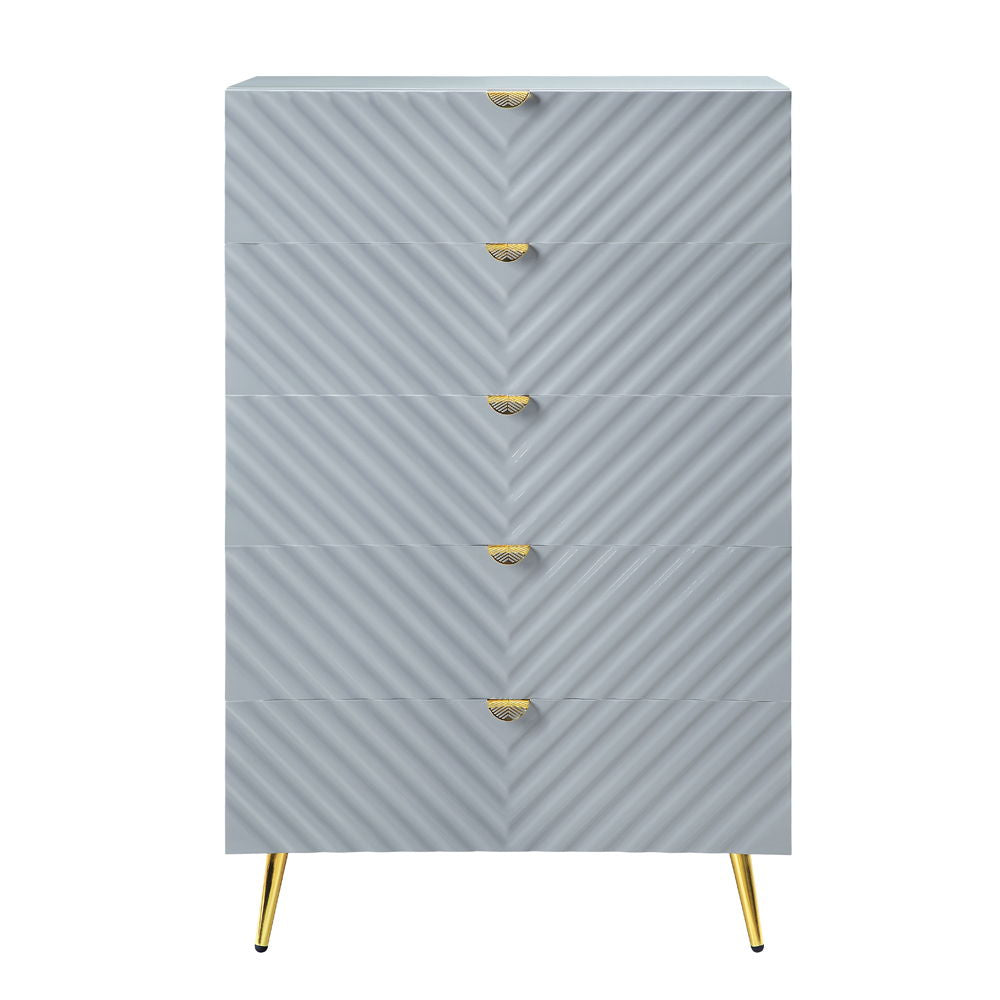ACME Gaines - Chest - Gray High | Meri Furniture