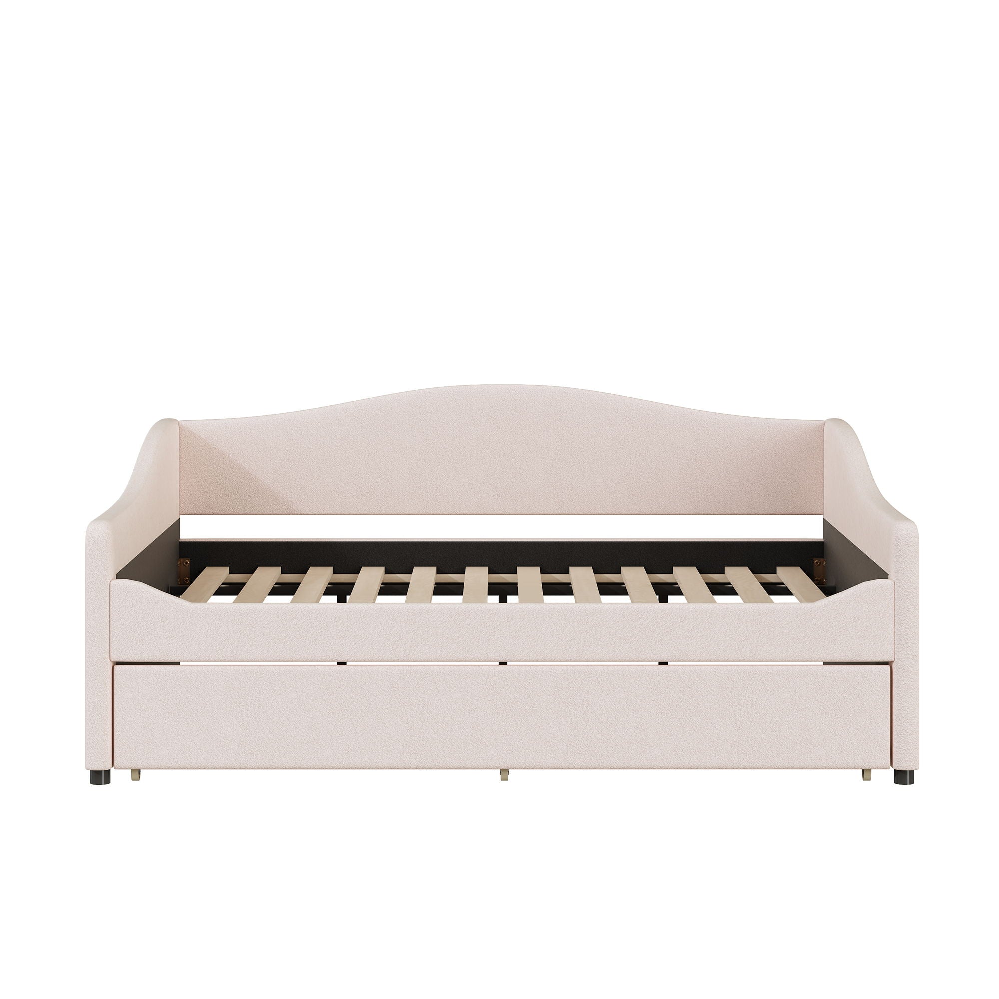 Upholstered Daybed With Light And Trundle