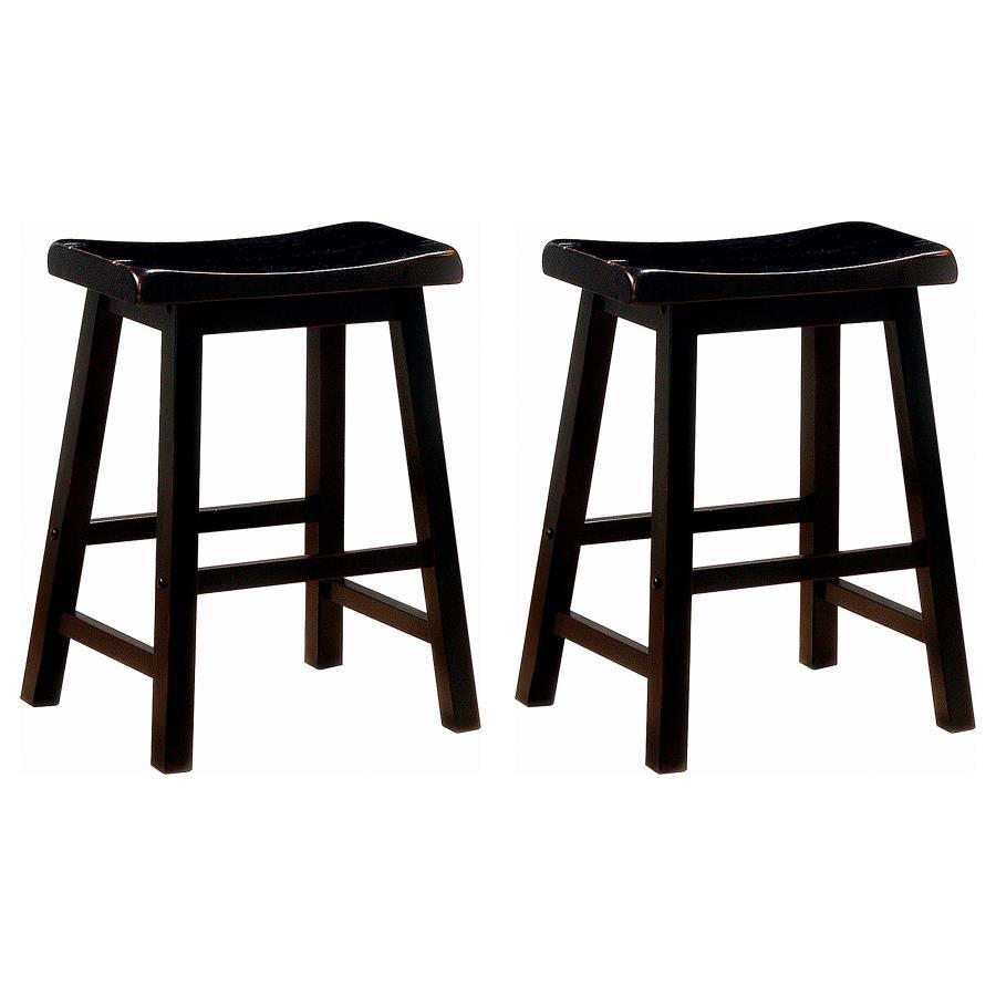 Coaster Fine Furniture Durant - Wood Backless Counter Stool (Set of 2) | Meri Furniture