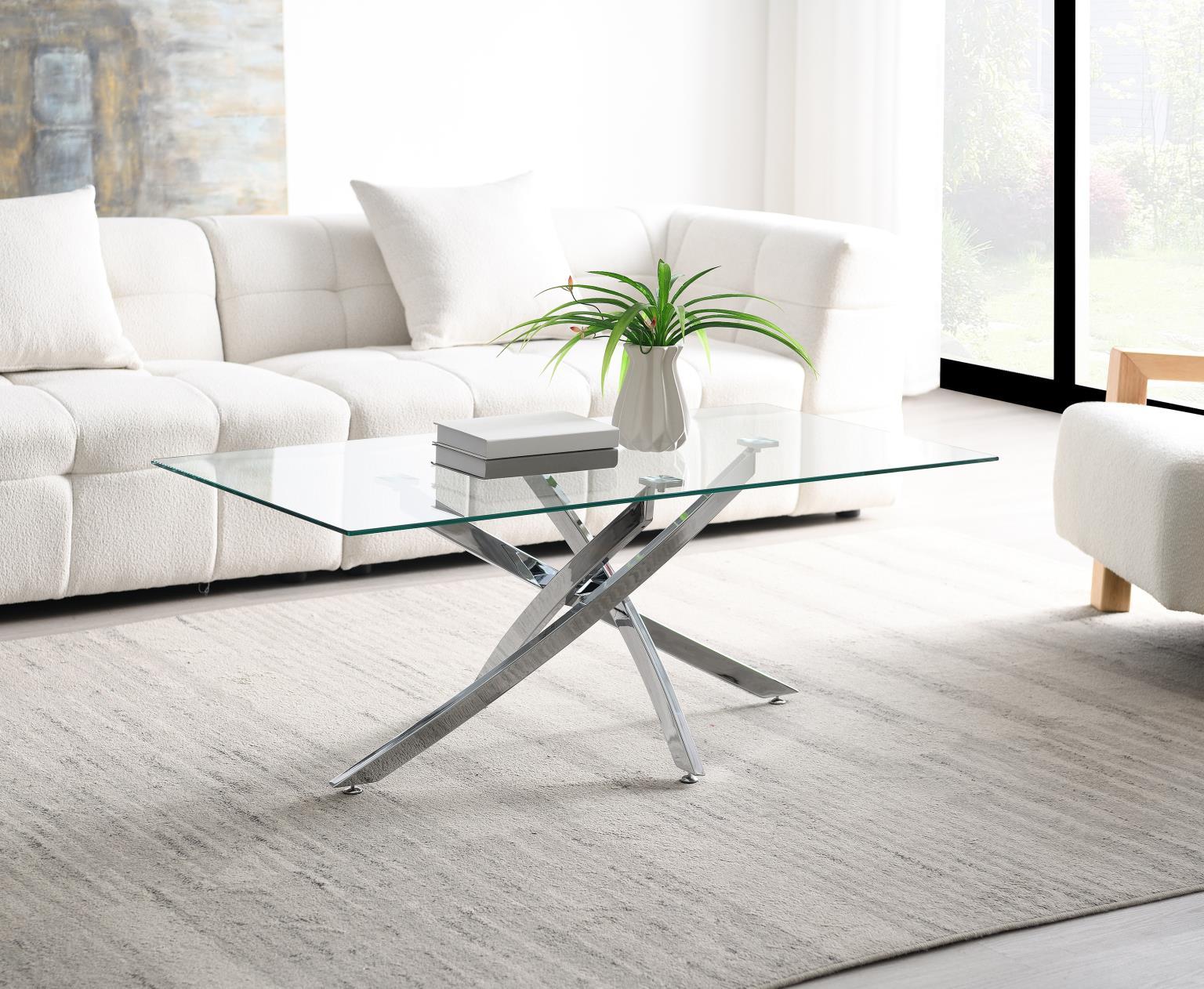 T240 - Chrome Table Set (Set of 3) - Gray