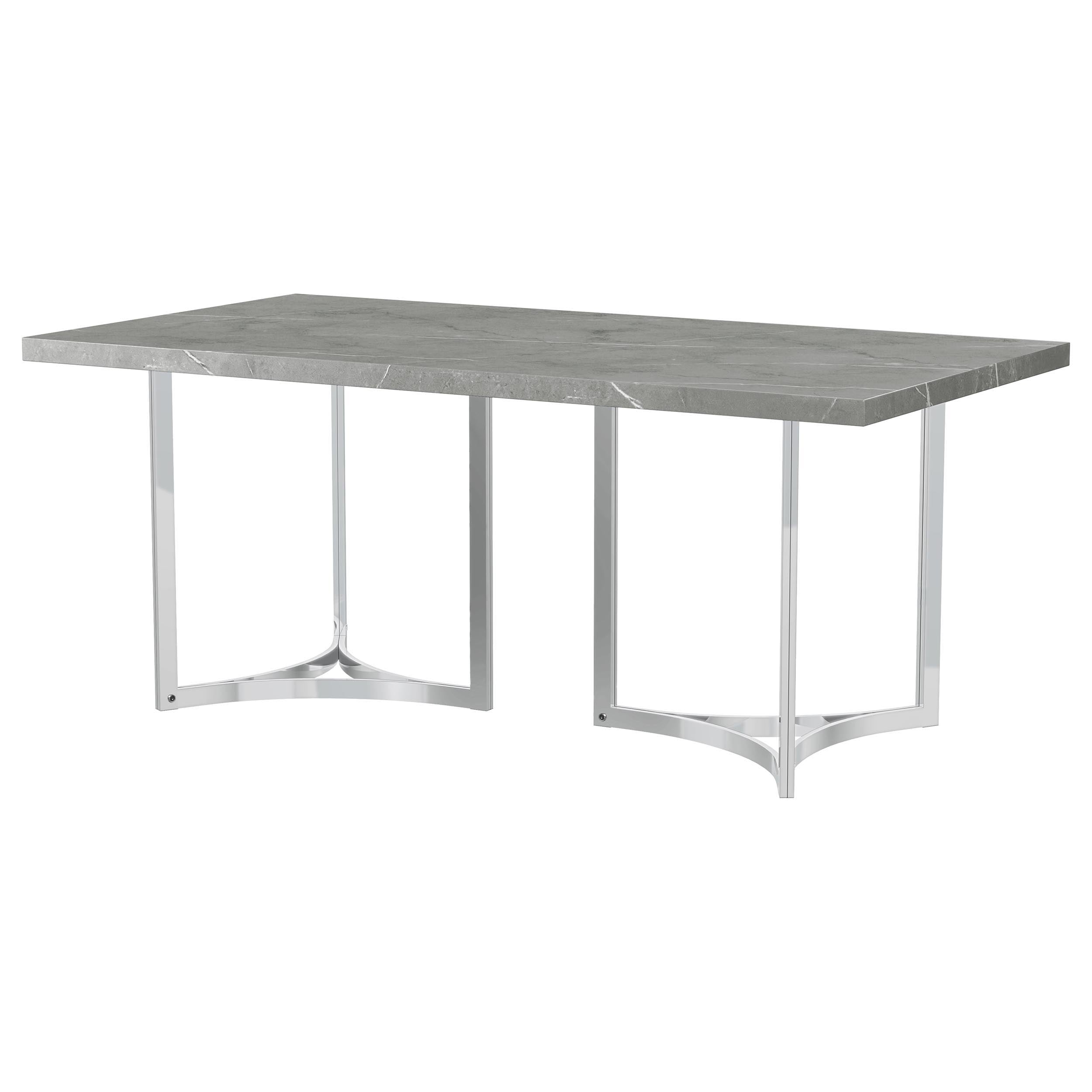 Coaster Fine Furniture Sterling - Rectangular Dining Table - Gray | Meri Furniture