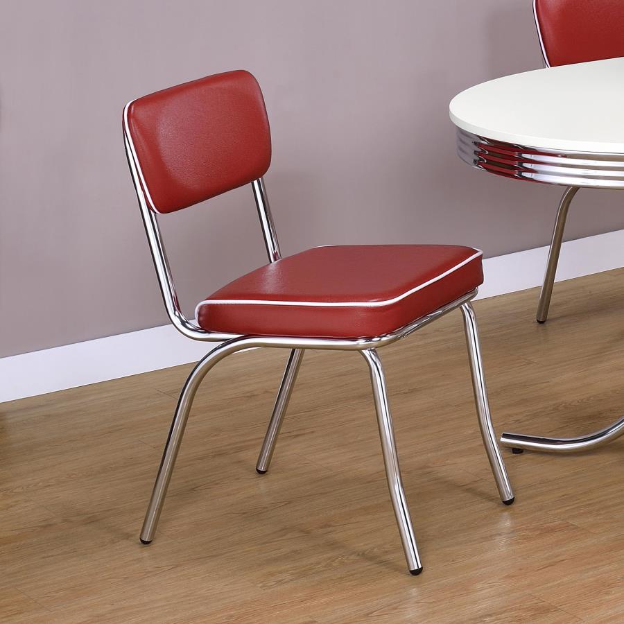 Coaster Fine Furniture Retro - Upholstered Dining Side Chair (Set of 2) | Meri Furniture