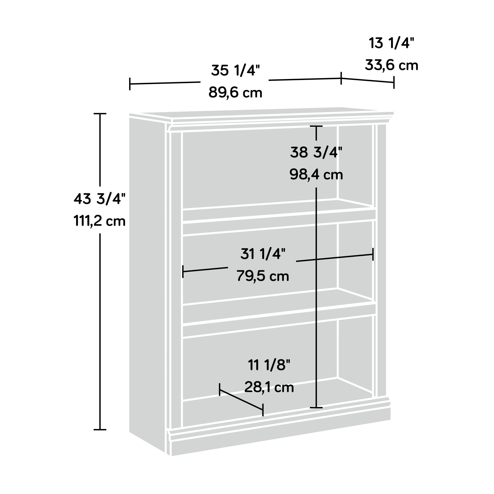 3-Shelf Bookcase Sindoori Mango