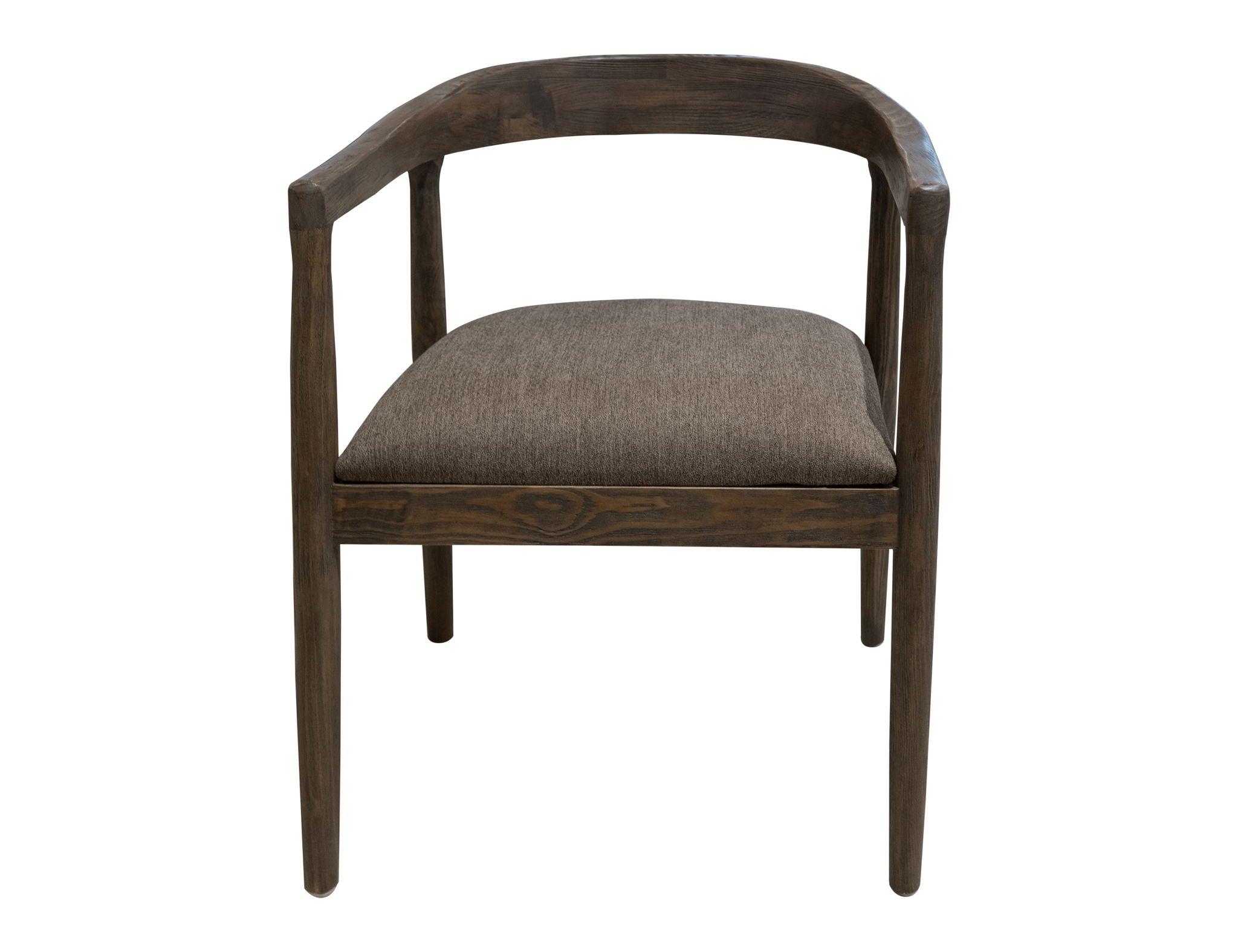 Natural Teca - Wooden Armchair - Quartersawn Oak / Marooned Brown