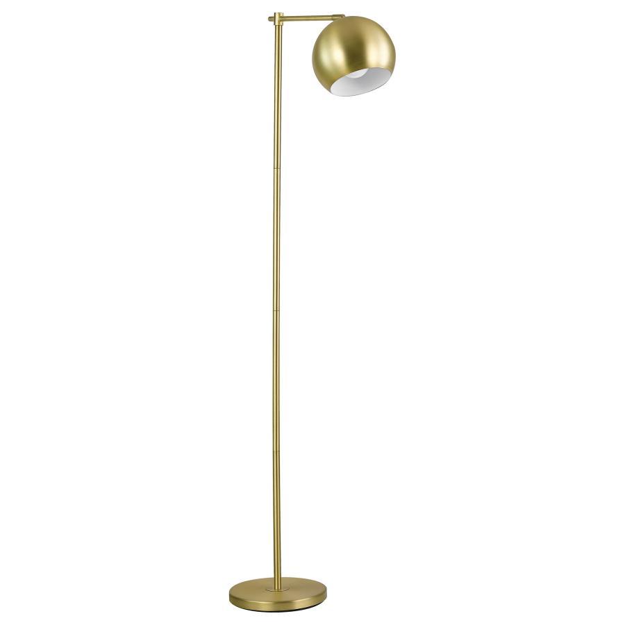 Coaster Fine Furniture Linnea - Dome Shade Task Floor Lamp - Brushed Gold | Meri Furniture