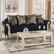 Furniture of America Marinella - Sofa - Royal Blue | Meri Furniture